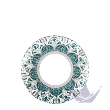 Тарелка закусочная 22,5см коллекции Reves Du Nil Vert Platin бренда Haviland