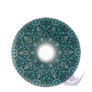 Тарелка сервировочная 32см коллекции Reves Du Nil Vert Platin бренда Haviland