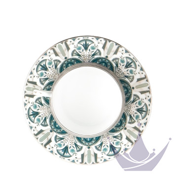 Чашка чайная с блюдцем 0,15л коллекции Reves Du Nil Vert Platin бренда Haviland