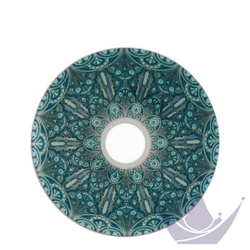 Тарелка сервировочная 31см коллекции Reves Du Nil Vert Platin бренда Haviland