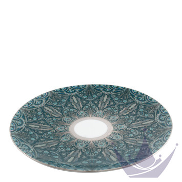 Тарелка сервировочная 31см коллекции Reves Du Nil Vert Platin бренда Haviland