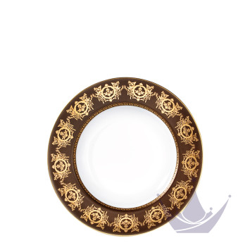 Тарелка суповая 23,5см коллекции Ritz Imperial Bronze бренда Haviland