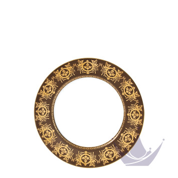 Тарелка закусочная 22см коллекции Ritz Imperial Bronze бренда Haviland