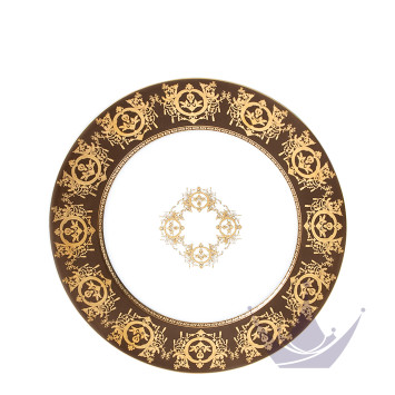 Тарелка сервировочная 31см коллекции Ritz Imperial Bronze бренда Haviland