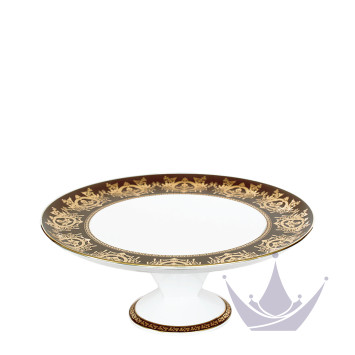 Тарелка тортовая на ножке 31,5см коллекции Ritz Imperial Bronze бренда Haviland