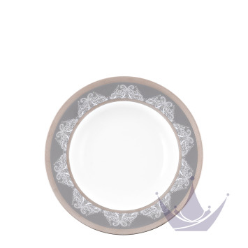 Тарелка суповая 23,5см коллекции Romane Gris бренда Haviland