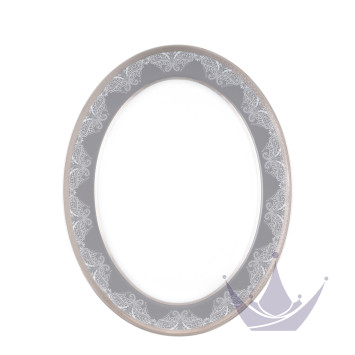 Блюдо овальное 40см коллекции Romane Gris бренда Haviland