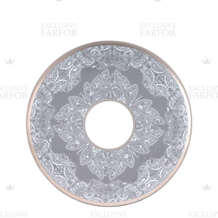 Тарелка сервировочная 32см коллекции Romane Gris бренда Haviland