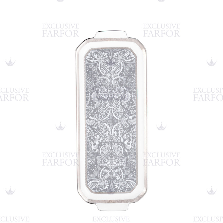 Блюдо для пирога 39х15,5см коллекции Romane Gris бренда Haviland