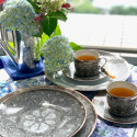 Чашка чайная с блюдцем 0,14л коллекции Romane Gris бренда Haviland