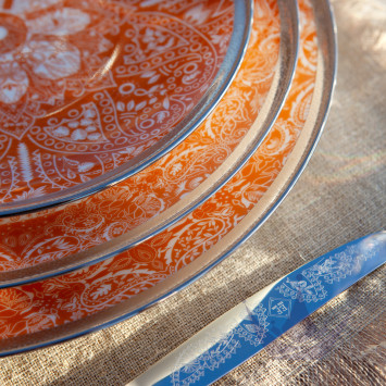 Тарелка сервировочная 32см коллекции Romane Orange бренда Haviland