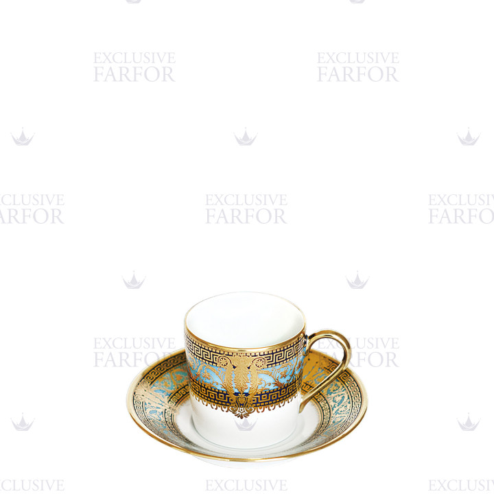 Чашка кофейная с блюдцем 0,075л коллекции Salon Murat Bleu Ciel бренда Haviland