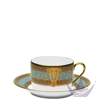 Чашка чайная с блюдцем 0,14л коллекции Salon Murat Bleu Ciel бренда Haviland