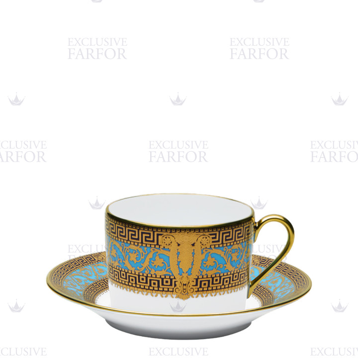 Чашка чайная с блюдцем 0,14л коллекции Salon Murat Bleu Ciel бренда Haviland