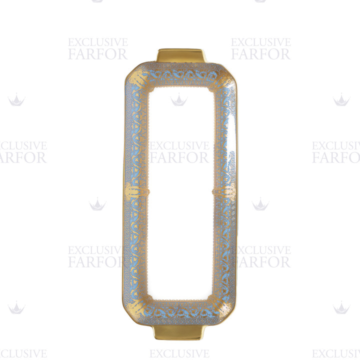Блюдо для пирога 39х15,5см коллекции Salon Murat Bleu Ciel бренда Haviland