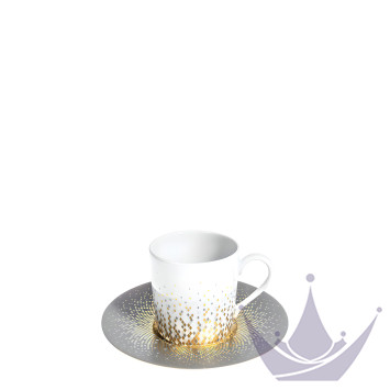 Чашка кофейная с блюдцем 0,08л коллекции Souffle D'or бренда Haviland
