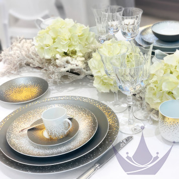 Чашка кофейная с блюдцем 0,08л коллекции Souffle D'or бренда Haviland