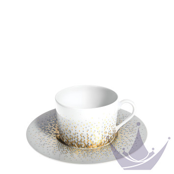 Чашка чайная с блюдцем 0,15л коллекции Souffle D'or бренда Haviland