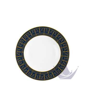 Тарелка суповая 23,5см коллекции Tiara Bleu de Prusse Or бренда Haviland