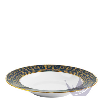 Тарелка суповая 23,5см коллекции Tiara Bleu de Prusse Or бренда Haviland