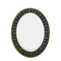 Блюдо овальное 40см коллекции Tiara Bleu de Prusse Or бренда Haviland