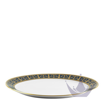 Блюдо овальное 40см коллекции Tiara Bleu de Prusse Or бренда Haviland