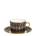 Чашка для завтрака с блюдцем 0,3л коллекции Tiara Bleu de Prusse Or бренда Haviland