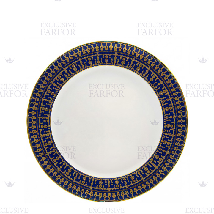 Тарелка подстановочная 31,5см коллекции Tiara Bleu de Prusse Or бренда Haviland