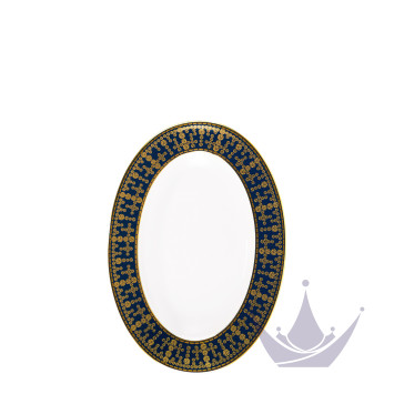 Блюдо для гарнира 23х16,5см коллекции Tiara Bleu de Prusse Or бренда Haviland