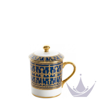 Кружка с крышкой 0,27л коллекции Tiara Bleu de Prusse Or бренда Haviland