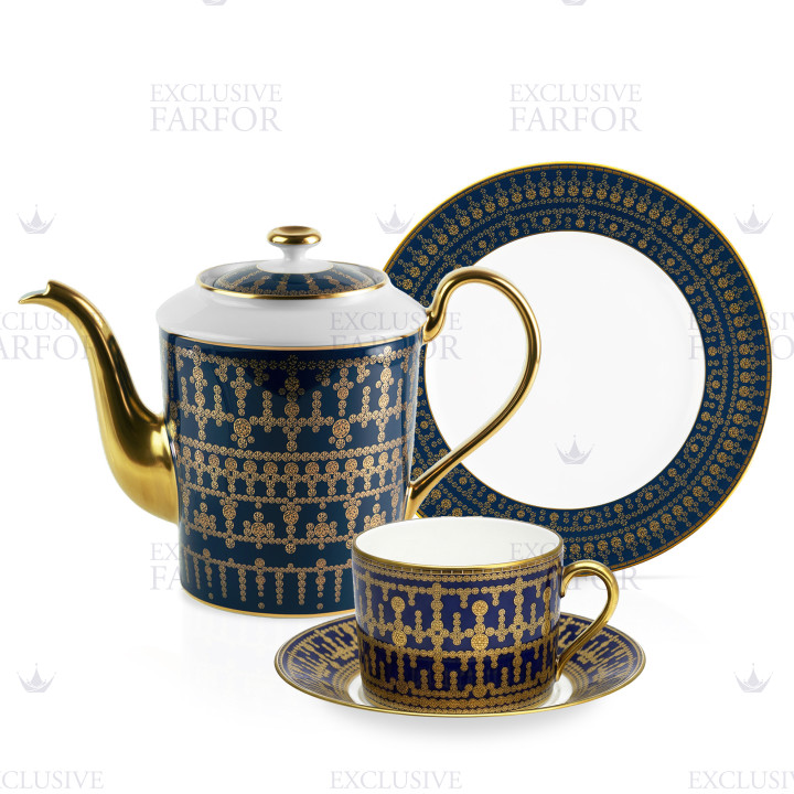 Коллекция Tiara Bleu de Prusse Or бренда Haviland