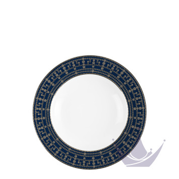 Тарелка суповая 23,5см коллекции Tiara Bleu de Prusse Platin бренда Haviland