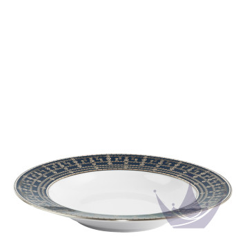 Тарелка суповая 23,5см коллекции Tiara Bleu de Prusse Platin бренда Haviland
