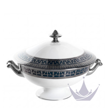 Супница 2л коллекции Tiara Bleu de Prusse Platin бренда Haviland