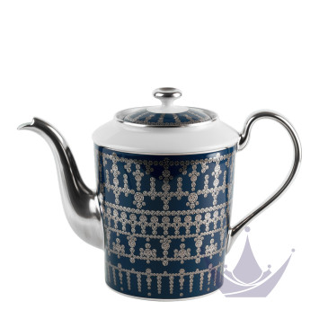 Чайник 1л коллекции Tiara Bleu de Prusse Platin бренда Haviland
