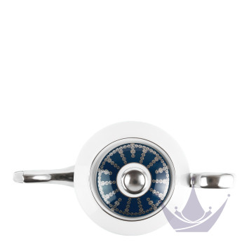 Чайник 1л коллекции Tiara Bleu de Prusse Platin бренда Haviland