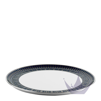 Тарелка тортовая 31,5см коллекции Tiara Bleu de Prusse Platin бренда Haviland