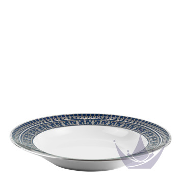 Тарелка глубокая 31,5см коллекции Tiara Bleu de Prusse Platin бренда Haviland