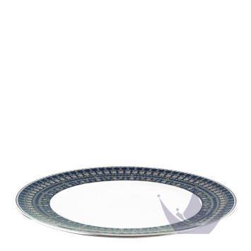 Тарелка закусочная 22см коллекции Tiara Bleu de Prusse Platin бренда Haviland