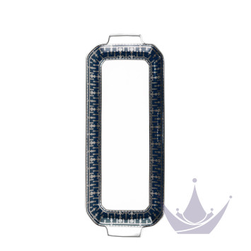 Блюдо для пирога 39х15,5см коллекции Tiara Bleu de Prusse Platin бренда Haviland