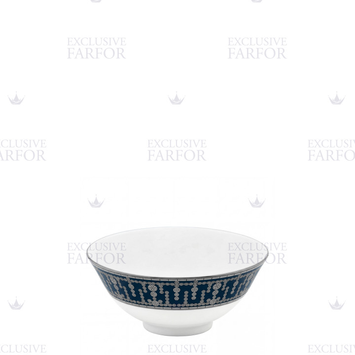 Чаша для риса 13см коллекции Tiara Bleu de Prusse Platin бренда Haviland