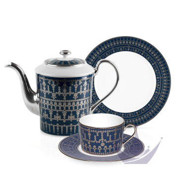 Коллекция Tiara Bleu de Prusse Platin бренда Haviland