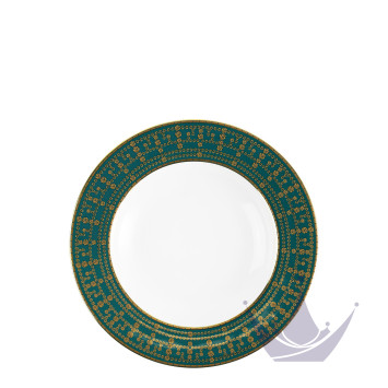 Тарелка суповая 23,5см коллекции Tiara Bleu Paon Or бренда Haviland