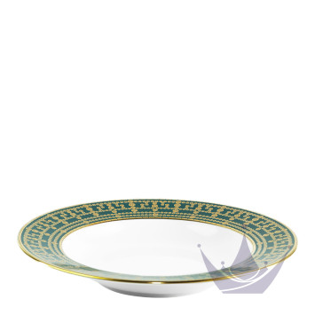 Тарелка суповая 23,5см коллекции Tiara Bleu Paon Or бренда Haviland