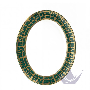 Блюдо овальное 40см коллекции Tiara Bleu Paon Or бренда Haviland