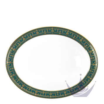 Чаша для овощей 23,5см коллекции Tiara Bleu Paon Or бренда Haviland