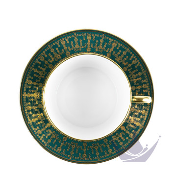 Чашка для завтрака с блюдцем 0,3л коллекции Tiara Bleu Paon Or бренда Haviland