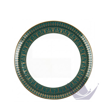 Тарелка подстановочная 31,5см коллекции Tiara Bleu Paon Or бренда Haviland