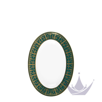 Блюдо для гарнира 23х16,5см коллекции Tiara Bleu Paon Or бренда Haviland