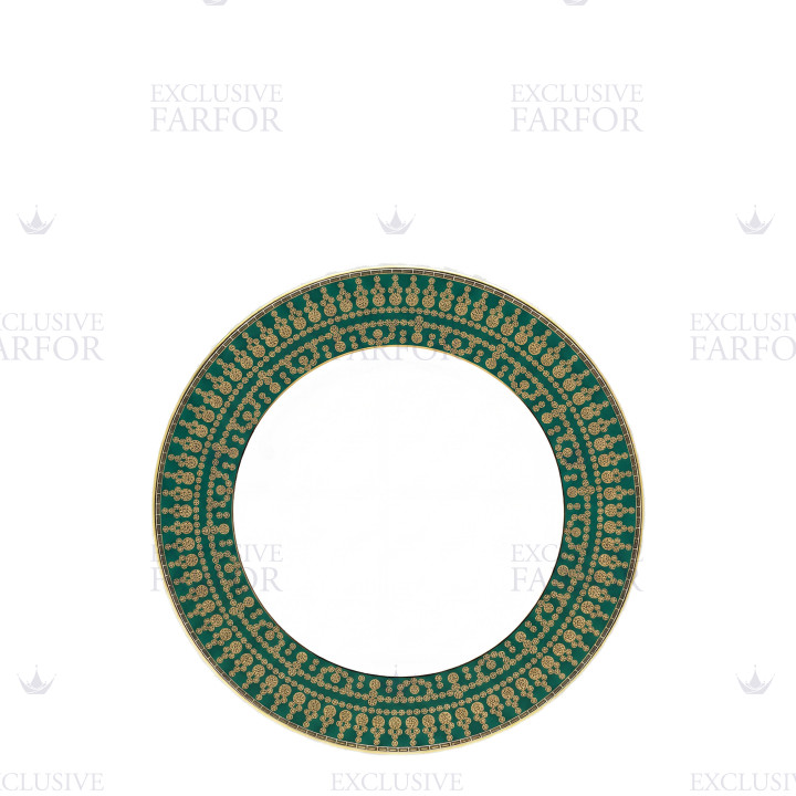 Тарелка закусочная 22см коллекции Tiara Bleu Paon Or бренда Haviland
